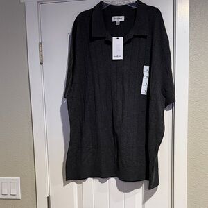 Goodfellow & Co Charcoal Knit Polo